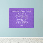 Guardian Angel Gebet Lila Leinwanddruck (Insitu (Holzboden))