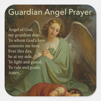 Guardian Angel Gebet mit Boy Sticker