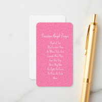 Guardian Angel Gebet Pink