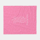 Guardian Angel Gebet Pink Fleecedecke (Vorderseite (Horizontal))