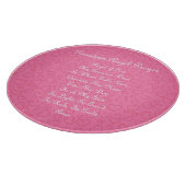 Guardian Angel Gebet Pink Schneidebrett (Ecke)