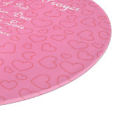 Guardian Angel Gebet Pink Schneidebrett (Ecke)