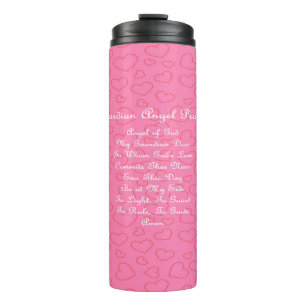 Guardian Angel Gebet Pink Thermosbecher