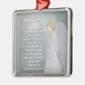 Guardian Angel Gedicht Silbernes Ornament (Links)