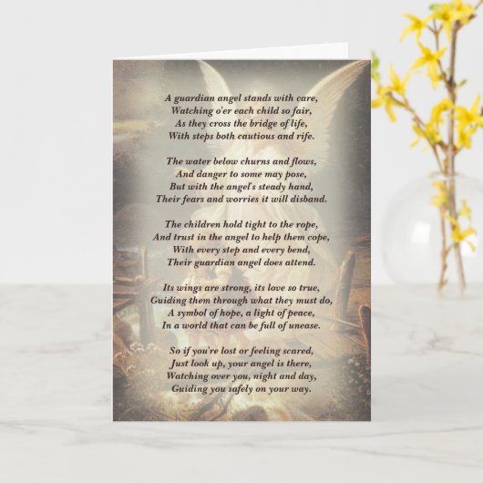 Guardian Angel Geem Karte (Gelbe Blume)