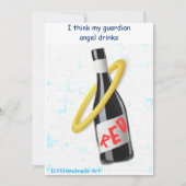 Guardian Angel Humore Grußkarte Karte (Vorderseite)