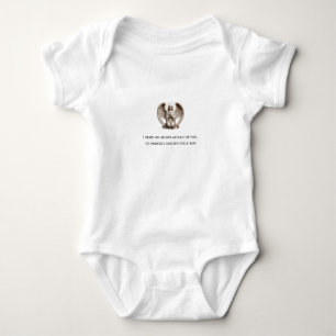 Guardian Angel - "I Send an Angel Ahead of You" Baby Strampler