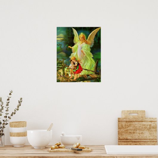 Guardian Angel Image Print Poster (Küche)