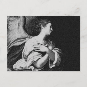 Guardian Angel in Schwarz und Weiß Postkarte