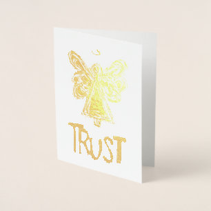 Guardian Angel Inspiration Trust Gold Cards Folienkarte