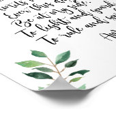 Guardian Angel Katholisches Gebet Print Kalligraph Poster (Ecke)