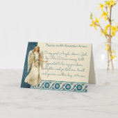 Guardian Angel Katholisches religiöses Gebet Karte (Gelbe Blume)