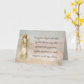 Guardian Angel Katholisches religiöses Gebet Karte (Gelbe Blume)