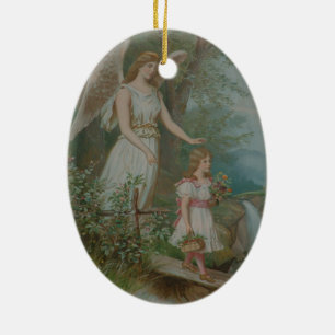 Guardian Angel Keramik Ornament