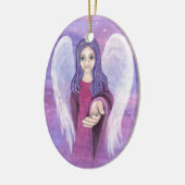 Guardian Angel Keramikornament (Links)