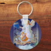Guardian Angel, Kinder und Brücke Schlüsselanhänger (Vorderseite)