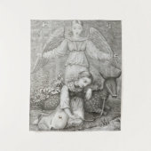 Guardian Angel - Kinder und Hausmärchen - c1819 Wandteppich (Vorderseite)