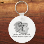 Guardian Angel Letter G Schlüsselanhänger (Vorderseite)