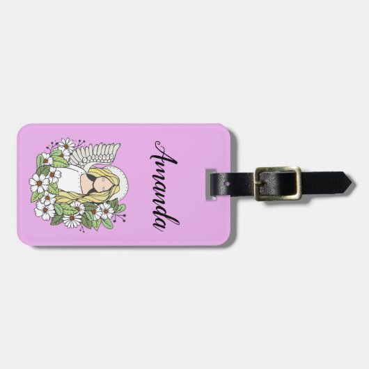 Guardian Angel Luggage Tag Gepäckanhänger (Vorderseite horizontal)