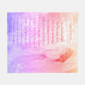 Guardian Angel mit Gedicht in Rosa Fleecedecke (Vorderseite (Horizontal))