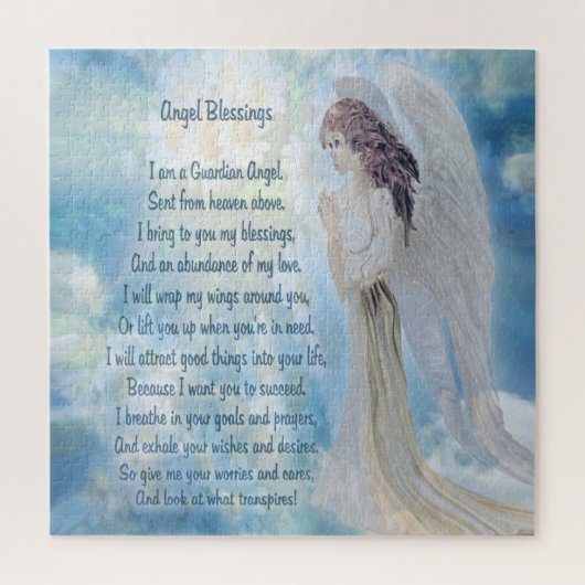 Guardian Angel mit Gedicht Puzzle (Vertikal)