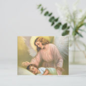 Guardian Angel mit Kind Postkarte (Stehend Vorderseite)