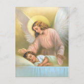 Guardian Angel mit Kind Postkarte (Vorderseite)