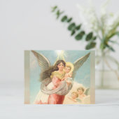 Guardian Angel mit Kindern Postkarte (Stehend Vorderseite)