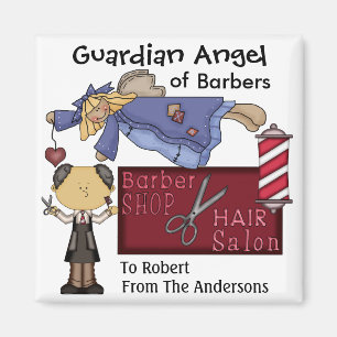 Guardian Angel of Barbers (SRF) Magnet