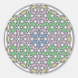 Guardian Angel of Children01 Runder Aufkleber