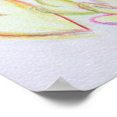 Guardian Angel of Hearts Art Poster Print (Ecke)