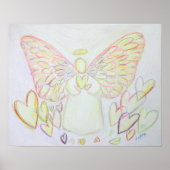 Guardian Angel of Hearts Art Poster Print (Vorne)