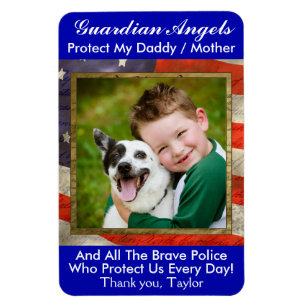 Guardian Angel Police / Militärmagnet Magnet
