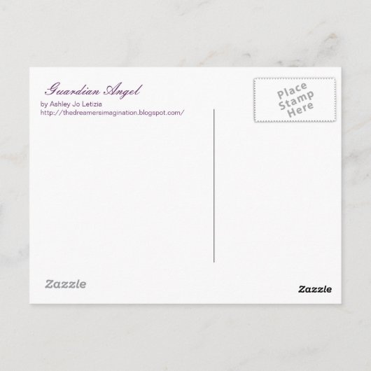 Guardian Angel Postcard Postkarte (Rückseite)