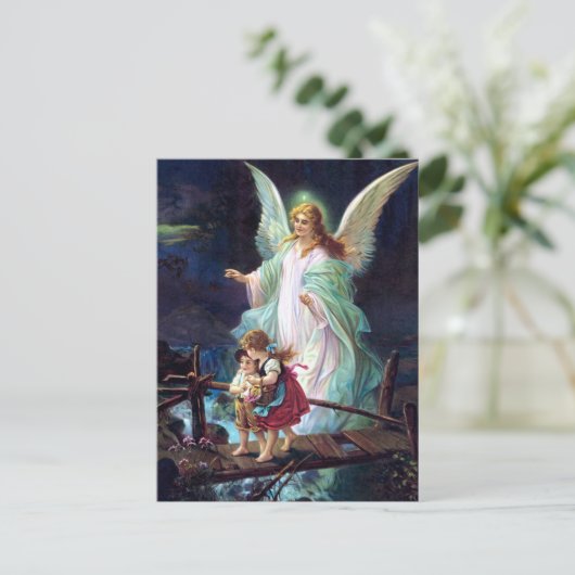 Guardian Angel Postkarte (Stehend Vorderseite)
