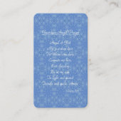 Guardian Angel Prayer Blue Begleitkarte (Vorderseite)