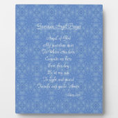 Guardian Angel Prayer Blue Fotoplatte (Vorderseite)