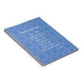 Guardian Angel Prayer Blue Notizblock (Rechte Seite)