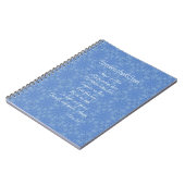 Guardian Angel Prayer Blue Notizblock (Linke Seite)