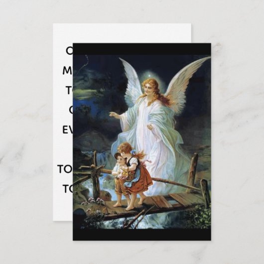 Guardian Angel Prayer Card (Vorne/Hinten)