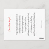 Guardian Angel Prayer Card Postkarte (Rückseite)