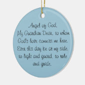 GUARDIAN ANGEL PRAYER ORNANATION KERAMIKORNAMENT (Links)