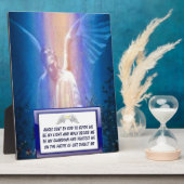 Guardian Angel Prayer-Plakette Fotoplatte (Seite)