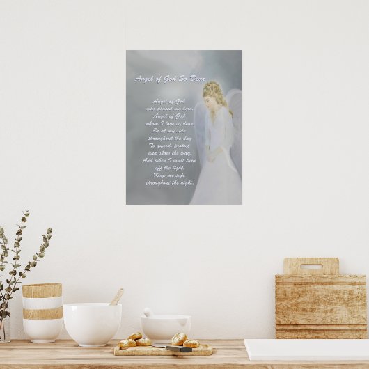 Guardian Angel Prayer Poster (Küche)