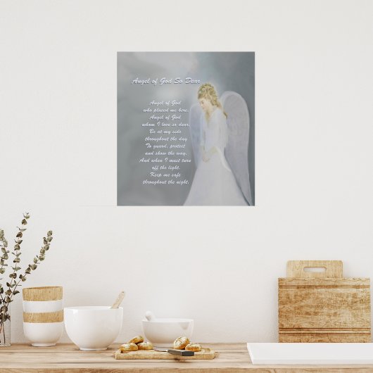 Guardian Angel Prayer Poster (Küche)