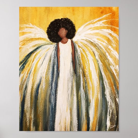 Guardian Angel Premium Leinwand Gloss Poster (8x10 (Vorne)