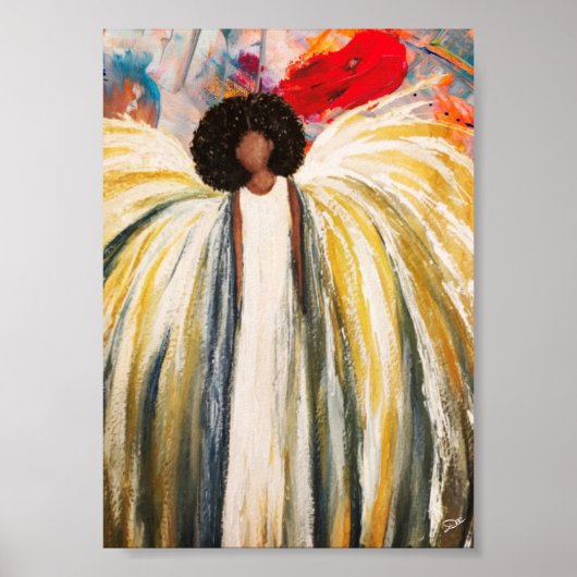 Guardian Angel Premium Leinwand Poster (12x18) (Vorne)