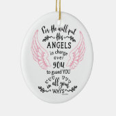 Guardian Angel Psalm 91:11 Bible Scripture Verse Keramik Ornament (Rechts)