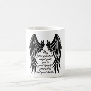 Guardian Angel Quote/Engel Wings Kaffeetasse