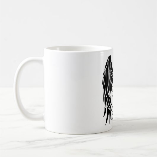 Guardian Angel Quote/Engel Wings Kaffeetasse (Links)